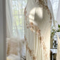 Beige Elegant A-line Exquisite Beaded Long Chiffon Mermaid Slim Retro Evening Dress Birthday Party Gift Ball Gown Prom Dress nv3990