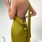Green backless mini homecoming dress prom dress cocktail dress nv1810
