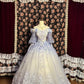 Purple Gorgeous Sweet Cute Exquisite Floral Beads Long Tulle Floor-Length Princess Ball Gown Evening Gown 16th Birthday Gown Adult Ceremony Gown nv4020