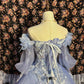 Purple Gorgeous Sweet Cute Exquisite Floral Beads Long Tulle Floor-Length Princess Ball Gown Evening Gown 16th Birthday Gown Adult Ceremony Gown nv4020