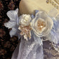 Purple Gorgeous Sweet Cute Exquisite Floral Beads Long Tulle Floor-Length Princess Ball Gown Evening Gown 16th Birthday Gown Adult Ceremony Gown nv4020