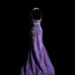Purple Fashion Elegant Exquisite Beading Long Floor Length Train Ball Gown Evening Dress Party Dress nv4043