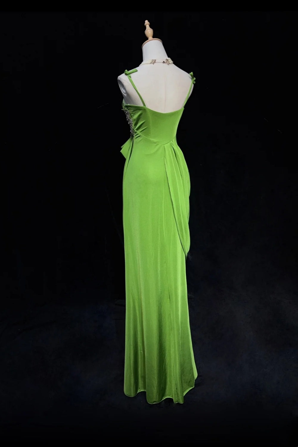 Robe longue vert olive NV6864