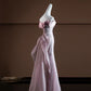 Pink Sparkling Sequined Long Mermaid Prom Dress Evening Dress Party Dress nv4751