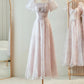 Pink Purple Elegant Romantic Fashion Long Tulle Bridesmaid Dress Prom Dress Evening Dress Party Dress Graduation Dress Prom Dress nv4041