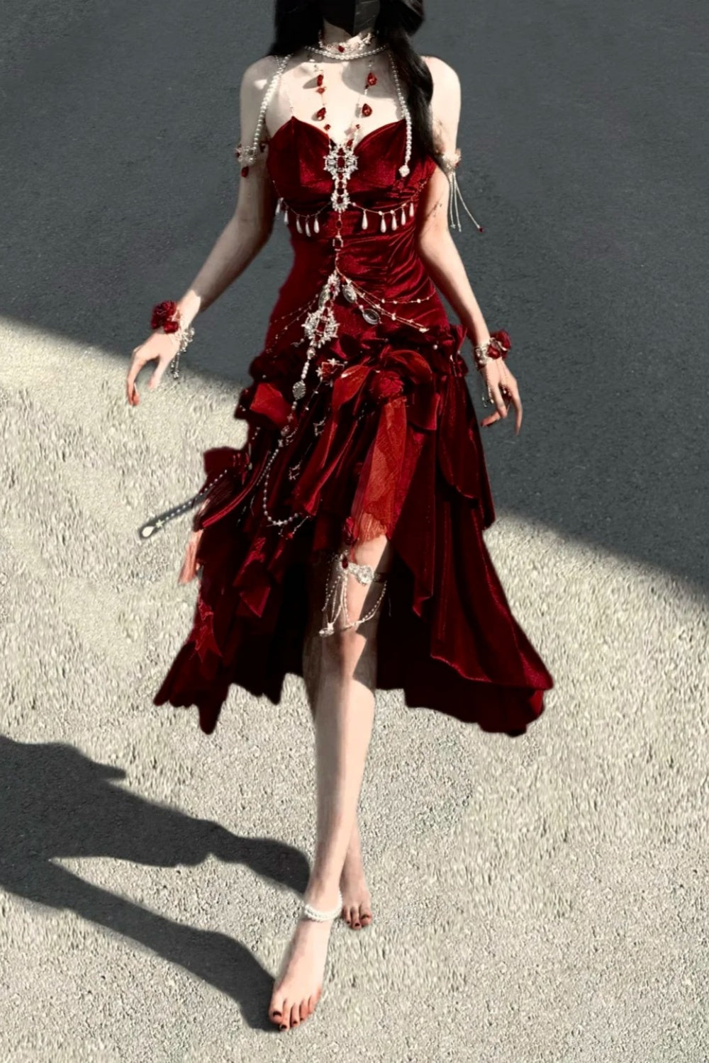 Robe de bal longue rétro déesse NV6474
