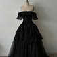 Robe longue blanche à manches courtes en dentelle délicate, robe de mariée NV6689
