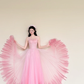 Ombre Pink Ruffle Sweetheart Sparkly Tulle Evening Ball Gown  NV7429