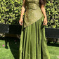 NiceVestidos--Vintage Floral Fashion Elegant Satin Long Prom Dress Graduation Gown NV5852