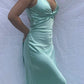 Purple/green/red/yellow fashion elegant V-neck backless vintage prom dress evening gown party dress nv1932