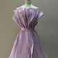 Purple pretty dress short mini birthday party dress homecoming dress nv2111