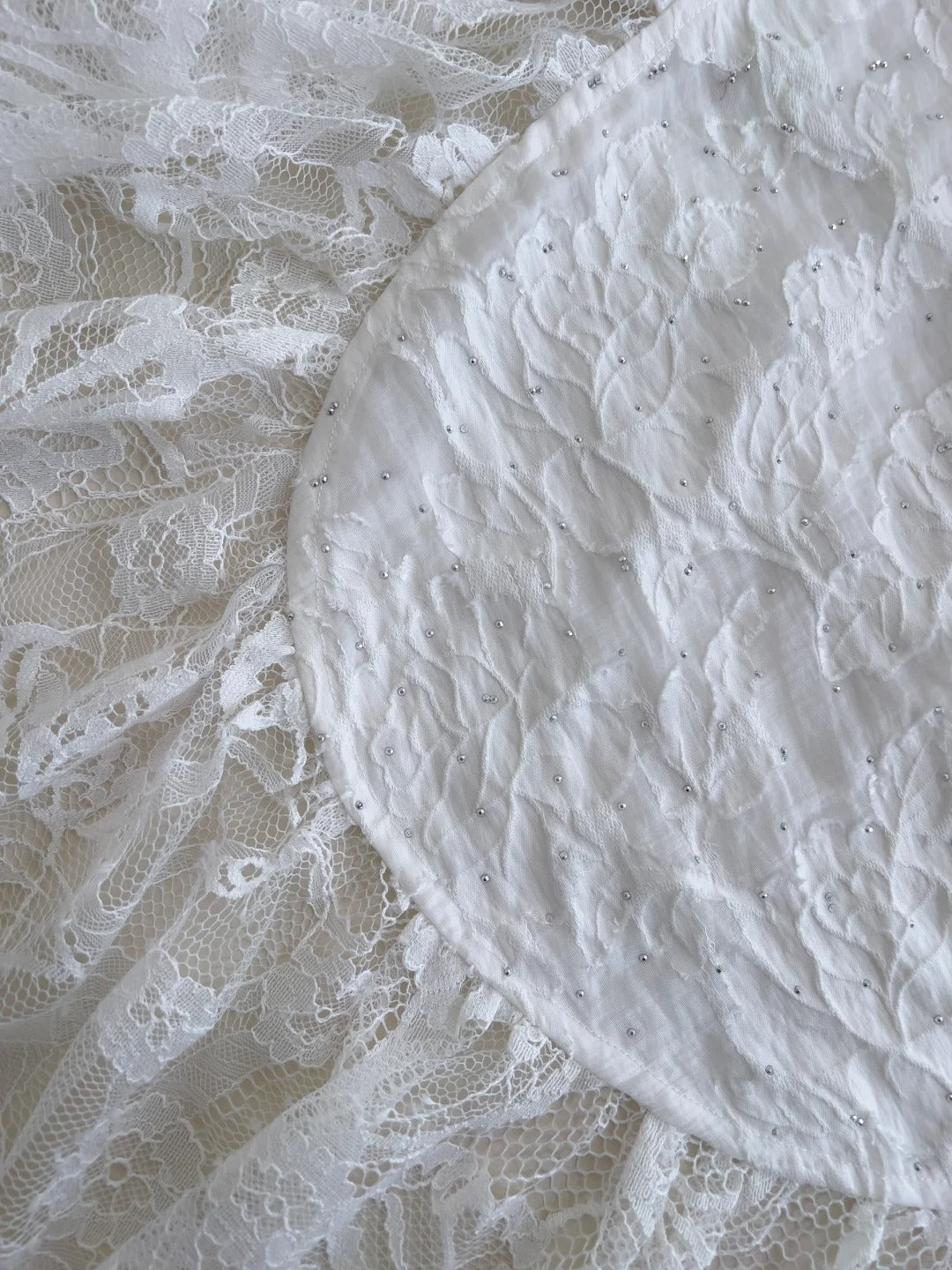 White Sweet Lace Pearl Beads Stylish Elegant Long Chiffon Homecoming Dress Prom Dress Evening Dress Birthday Dress Party Dress nv4139