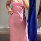 🌷Light Pink Elegant Beautiful Charming Long Satin Prom Dress Evening Dress Party Dress Prom Dress nv3993