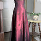 Black/Burgundy Vintage Fashion Exquisite Beading Elegant Backless Long Satin Tulle Formal Prom Dress Evening Gown Party Dress nv3649