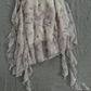 Light Purple Floral Spaghetti Strap Short Homecoming Dress V Neck Ruched 3D Flower Irregular Ruffle Hem Vintage Cocktail Gown  NV6918