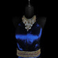 Blue Gorgeous Elegant Fashion Exquisite Gem Beads Long Mermaid Slim Satin Ball Gown Evening Gown Prom Dress nv3872