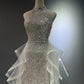 Robe de bal longue en tulle brillant NV6628