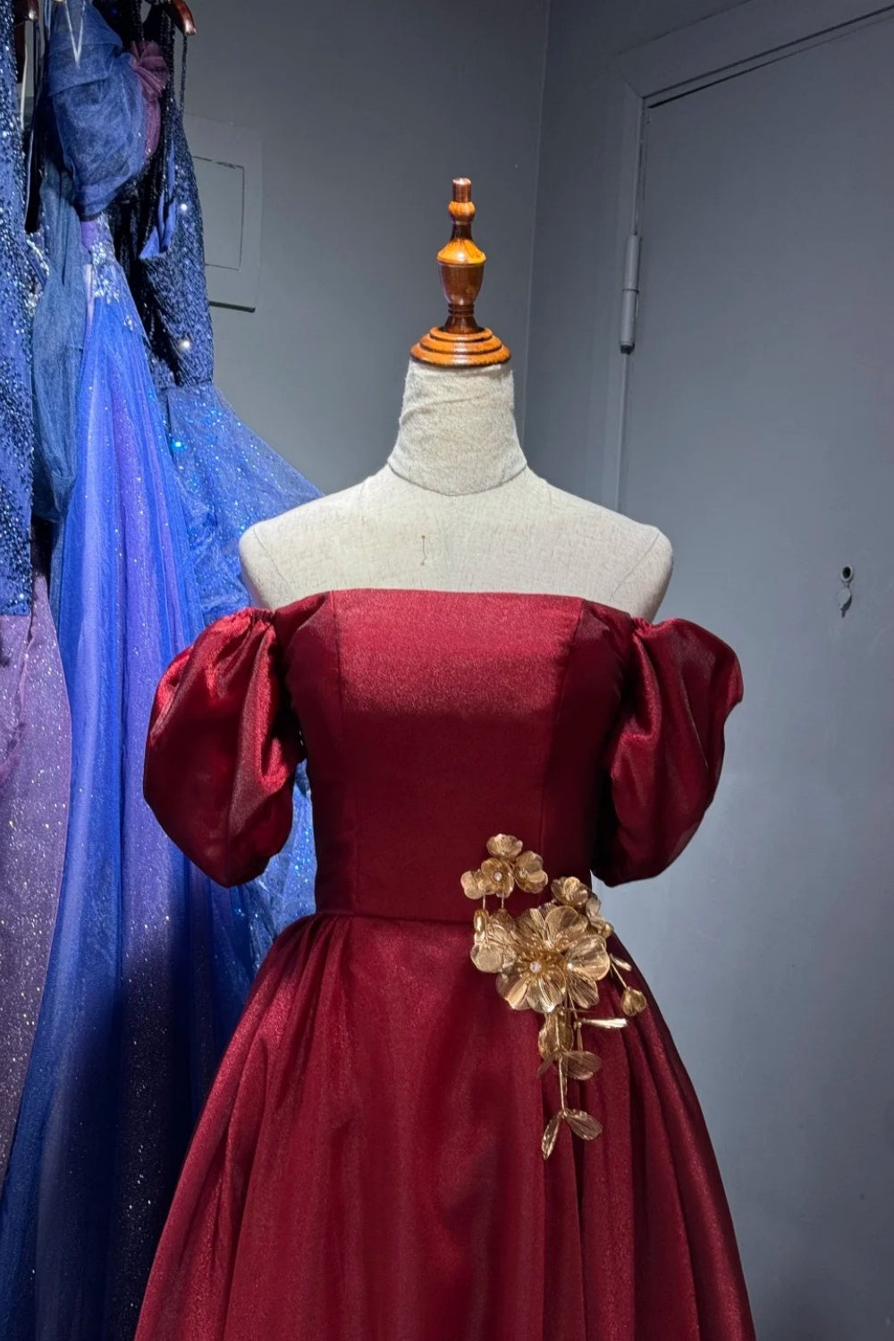 Robe de bal longue rouge NV6625