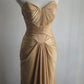 Robe longue de soirée rétro en satin NV6586