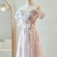 Pink Purple Elegant Romantic Fashion Long Tulle Bridesmaid Dress Prom Dress Evening Dress Party Dress Graduation Dress Prom Dress nv4041