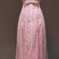 Pink Luxury Gorgeous Exquisite Beaded Long Tulle Spaghetti Strap Prom Dress Evening Dress Birthday Party Dress nv3752