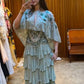 Beautiful Beaded Green Long Chiffon Prom Dress Evening Dress Party Dress nv4812