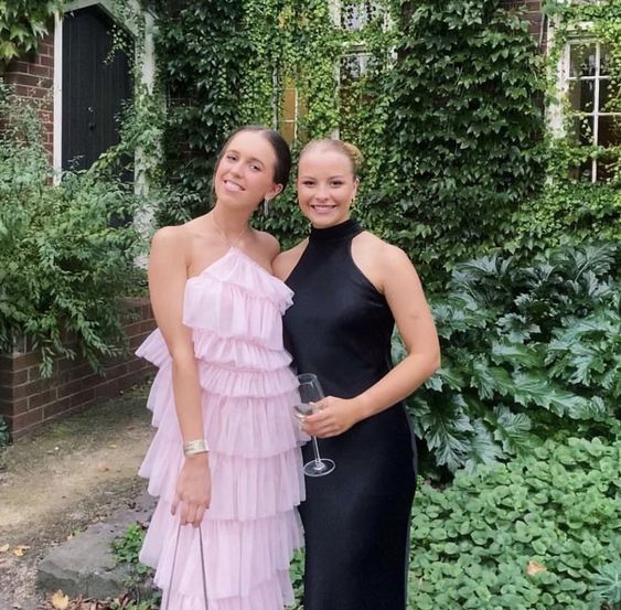 Pink sweet backless long tulle ball gown evening dress nv1353