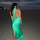 Green Simple Fashionable Elegant Long Satin Prom Dress Evening Dress Prom Dress Wedding Guest Party Dress nv3938