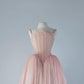 Pink Vintage Simple Tulle Elegant Corset Long Ball Gown Evening Dress Maxi Dress nv2723