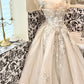 Robe de soirée asymétrique en mousseline ornée de clous lourds NV6719