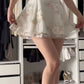 Vintage Straps White A Line Short Party Dress Formal Graduation Homecoming Dress nv5325