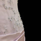 Pink Sweet Lace Bow Long Tulle Satin Princess Ball Gown Evening Dress Party Dress Adult Ceremony Dress Birthday Dress nv4199