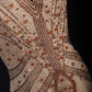Khaki Beaded Gorgeous Exquisite Backless Strapless Long Chiffon Ruffle Ball Gown Party Dress nv5209