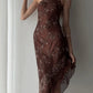Brown/Black Fashion One Shoulder Exquisite Beading Long Chiffon Ball Gown Evening Dress Party Dress nv3661