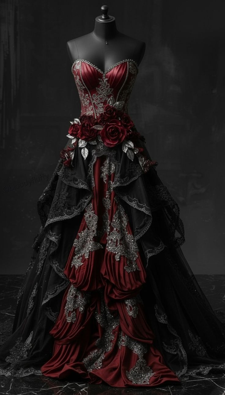 NiceVestidos-_Vintage Vampire Ball Gown NV6018