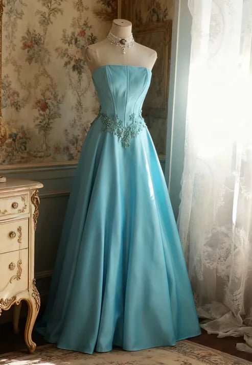 Robe longue rétro style nouvelle robe d'anniversaire magnifique NV6496