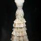Robe de soirée longue, luxueuse et somptueuse, ornée de perles exquises (NV6576)