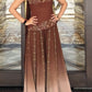 NiceVestidos--Black/Brown Gradient Retro Exquisite Floral Beading Fashionablend Elegant Chiffon Long Prom Dress Graduation Dress NV5853
