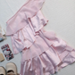 Off White One Shoulder Short Homecoming Dress Tiered Ruffle Satin Cocktail Gown  NV6923