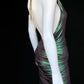 Purple Teal Shiny Charming Short Satin Sexy Prom Dress Evening Dress Party Dress nv5140