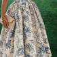 Blue floral off-the-shoulder fashion short satin homecoming dress birthday party dress nv5280