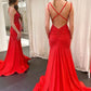 Silver Sparkling Fashion Spaghetti Strap Mermaid Slim Fit Long Ball Gown Backless Yellow Prom Dress Formal Evening Dress Party Dress nv3431