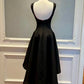 Robe rouge à fond rouge, jupe ample, courte devant et longue dos, robe d'anniversaire, robe de soirée NV6594