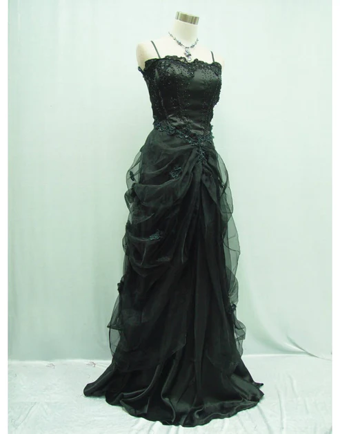 Green/Black Elegant Vintage Fashion A-line Sweetheart Tulle Floor Length Formal Evening Gown Ball Gown nv3859