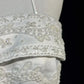 White A-line Beaded Satin Long Ball Gown Graduation Prom Dress Wedding Dress nv4292