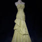 Pink Beautiful Mermaid Long Evening Dress Spaghetti Straps Satin Ruffled Ball Gown Beaded nv4290
