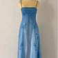 Blue/Pink Exquisite Gradient Beaded Vintage Long Prom Gown Evening Gown Party Dress nv4272