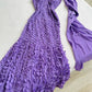 Purple Elegant Spaghetti Strap Long Chiffon Party Dress Birthday Dress Holiday Dress Evening Dress nv4343