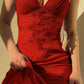 Blue/Purple/Burgundy Fashion Elegant Spaghetti Strap Applique Fairy Long Chiffon Ball Gown Evening Gown Party Dress nv3775