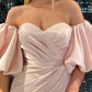 Off-Shoulder Sweetheart Ruched Long Prom Evening Dress nv1656